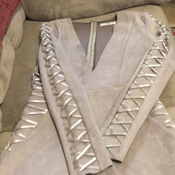 Faux-suede dress - Picture 3 of 6